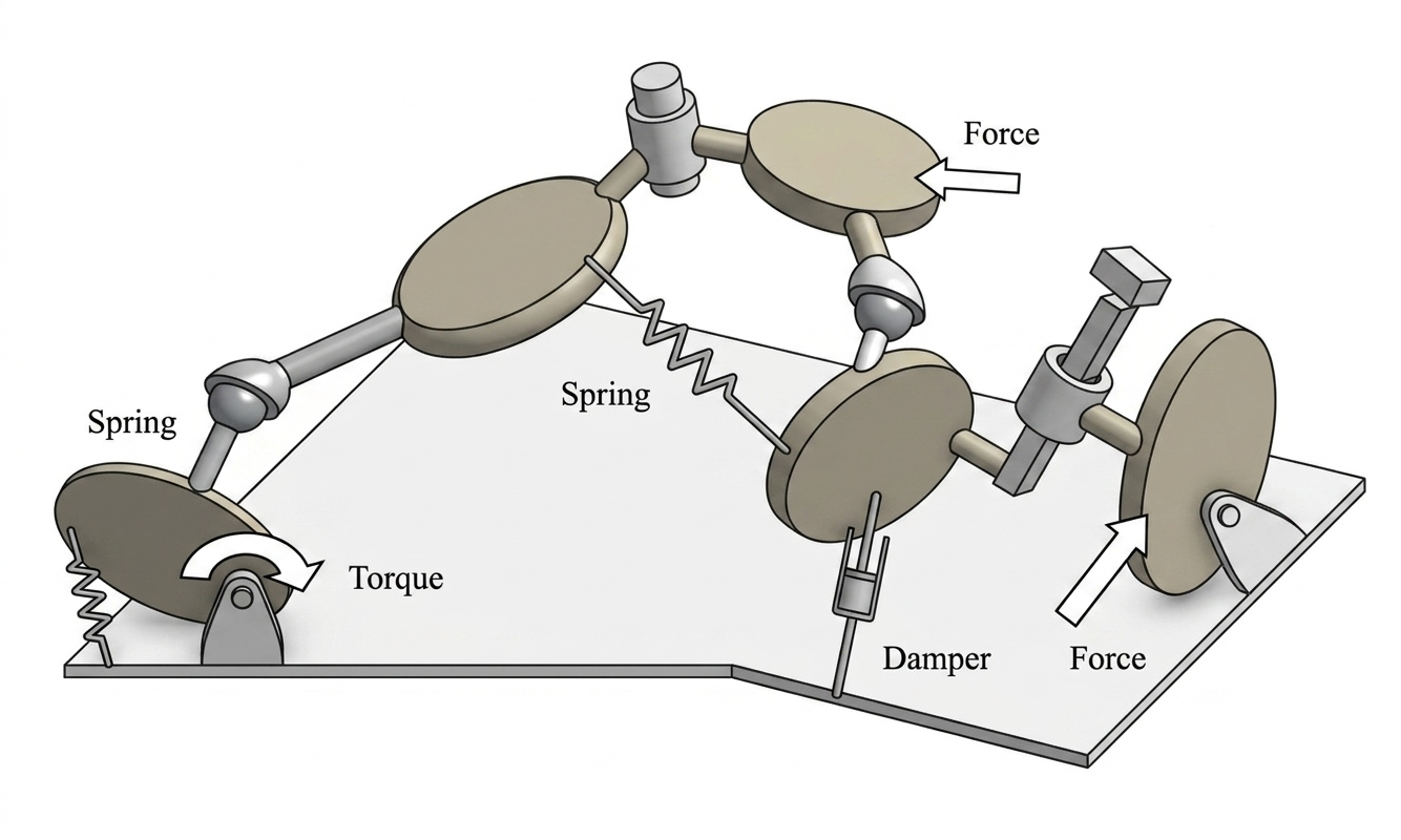 FTME140 Dynamics of Multibody Systems course graphic